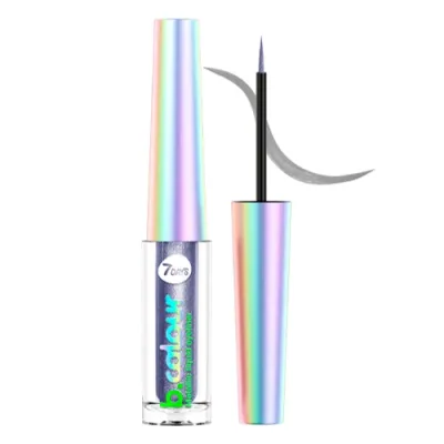 7DAYS B.COLOUR Жидкая подводка для глаз с эффектом металлик / 01 Grey, 3,3 мл