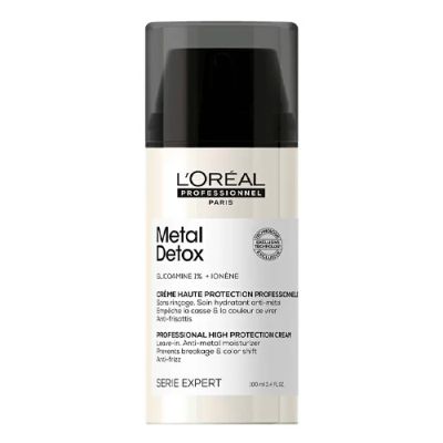 Несмываемый крем Metal Detox с высокой степенью защиты обогащен 1% Гликоамином, для всех типов волос 100 мл