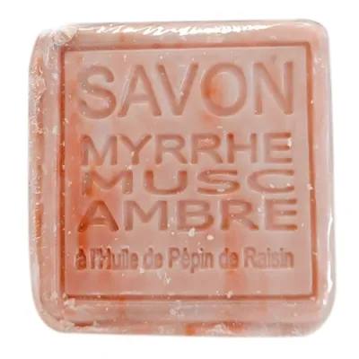 Maitre Savonitto MUSK-MYRRH-AMBER, with grape seed oil Cube 260g Мыло Мускус-Мирра-Амбра, с маслом виноградных косоточек