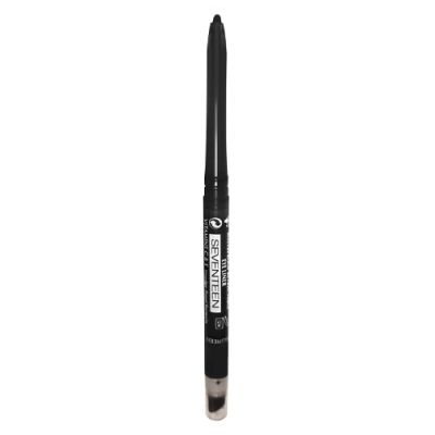 Seventeen Avtomatik ko'z qalami, qalamtaroshli + sponjli t.02  TWIST LINER Qora