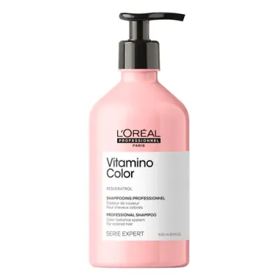 Bo'yalgan sochlar uchun Vitamino Color professional fiksator shampun, 500 ml