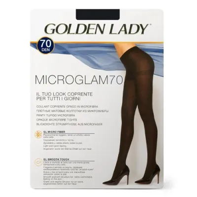 Колготки женские 24III GLd Micro Glam 70 Nero размер 4