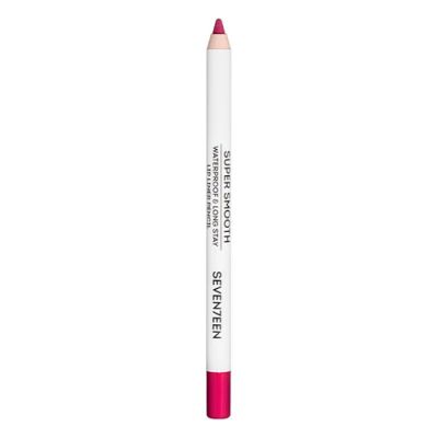 Seventeen Карандаш для губ тон 09 водостойкий с витамином Е Super Smooth W/P Lip Liner Фуксия