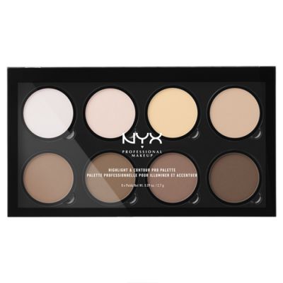 NYX Палетка для контурирования Highlight & Contour PRO №01 матовый сатиновый 8 х 2.7 гр