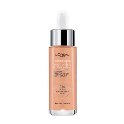 L'Oreal Тональная сыворотка Accord Parfait, гиалуроновая, тон 3-4, 30 мл