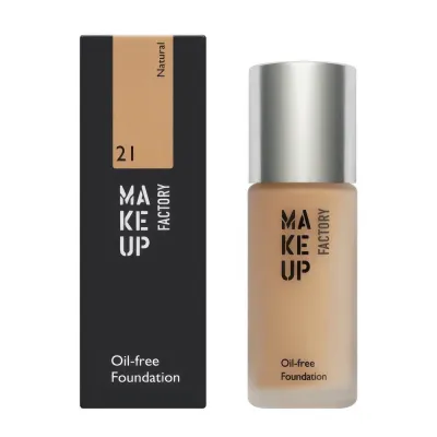 Матовый тональный крем для нормальной/жирной кожи Oil-free Foundation тон 21 светлый мокка
