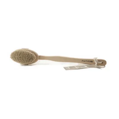 MASS.BRUSH Beech WOOD+BRISTLES Массажная щетка для мытья спины , массажа из бука и щетины