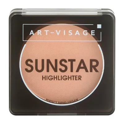 Art Visage Хайлайтер пудровый SUNSTAR 102 peach beige