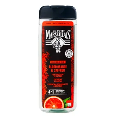 Le Petit Marseillais® Гель-шампунь для мужчин «Шафран и Красный апельсин» 400 мл (TR)