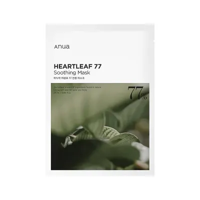 Heartleaf 77 Soothing Sheet Mask Успокаивающая тканевая маска с 77% экстракта houttuynia cordata 25ml