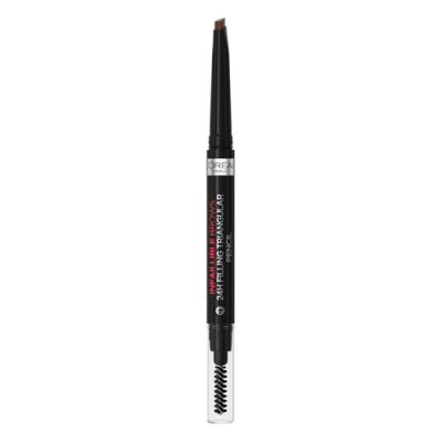 L'oreal Карандаш для бровей Brows Triangular Pencil, оттенок 3.0, темно-коричневый