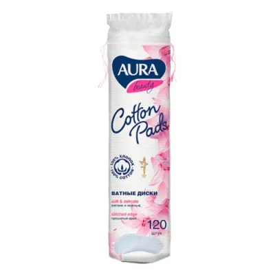 AURA Ватные диски, 120 шт