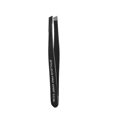 Pro Expert Пинцет для бровей Expert 11 Type 3b (широкие скошенные кромки), черный