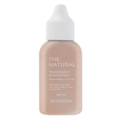 Seventeen Tabiiy qamrovli tonal krem THE NATURAL TRANSPARENT FOUNDATION, ton 3