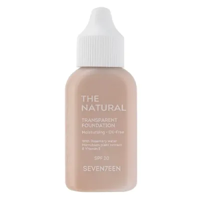 Seventeen Тональный крем с естественным покрытием THE Natural Transparent FOUNDATION, тон 3
