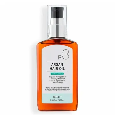 RAIP R3 Argan Hair OIL Baby Powder Аргановое масло для волос с ароматом Детской присыпки 100 мл
