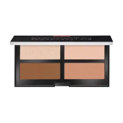 Набор для скульптурирования лица Contouring & Strobinge Palette тон 002 Средняя кожа