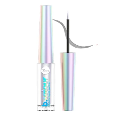 B.COLOUR Жидкая подводка для глаз с эффектом металлик / 06 Silver, 3,3 мл