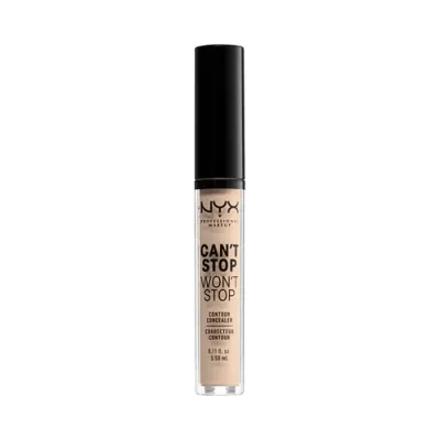 NYX Professional Makeup Консилер для лица Can`t Stop Won`t Stop Contour Concealer, 02 Alabaster, матовый, 3.5 мл