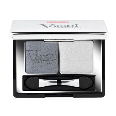 Компактные двойные тени VAMP! DUO тон 009 серебряный камень