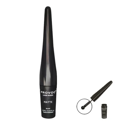 Liner Wheel Liquid Eyeliner 01 Matte Black Устойчивая подводка для глаз EWL01