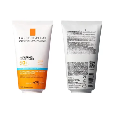 Anthelios Солнцезащитное водостойкое увлажняющее молочко SPF50+ для кожи лица и тела детей и взрослых 150 мл