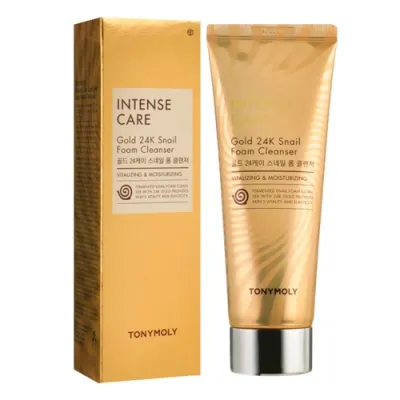 Tony Moly Пенка для умывания Intense Care Gold 24K Snail Foam Cleanser 150ml