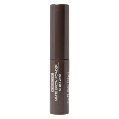 Seventeen Cosmetics Seventeen Тени-пудра для бровей с матовым эффектом Matte Brow Powder ALL DAY Wear тон 02 тёмно-коричневый