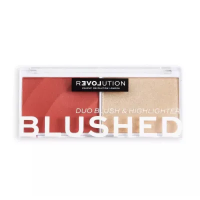 RELOVEREVOLUTION ПАЛЕТКА РУМЯНА И ХАЙЛАЙТЕР BLUSHED Sweet