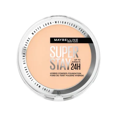 Tonal effektli chidamli krem-pudra Super Stay 24HR Hybrid Powder Foundation №10, 9 g