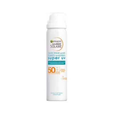 Солнцезащитный увлажняющий сухой спрей для лица SPF 50, 75мл