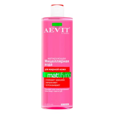 Aevit BY LIBREDERM мицеллярная вода матирующая Mattifying для жирной и комбинированной кожи 400 мл