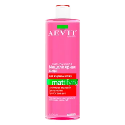 Aevit BY LIBREDERM мицеллярная вода матирующая Mattifying для жирной и комбинированной кожи 400 мл