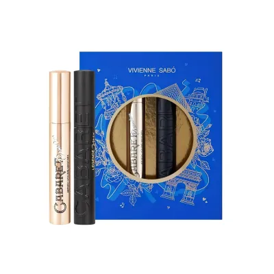 Gift set : Mascara with fatal volume effect “Cabaret legende noir” tone 01, 9 ml, 1 piece; Mascara with scenic effect