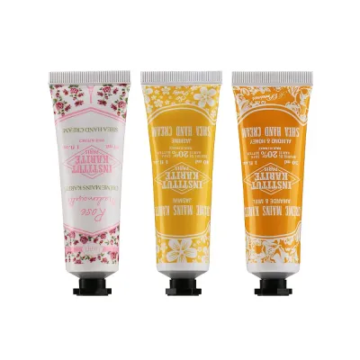 Parisian Trio 3 Hand Creams with out box Lily of the Valley, Jasmine, Rose