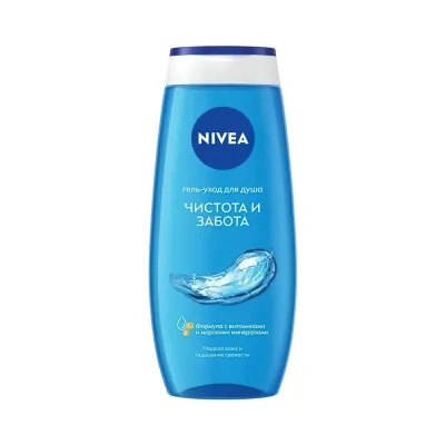 Shower gel "Purity and care" series "Nivea" 250 ml