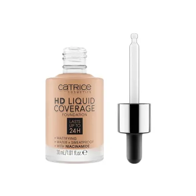Тональная основа с матовым финишем HD Liquid Coverage 040 1уп