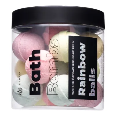 Cosmetology Маленькие бурлящие шарики для ванны Rainbow balls 300 г