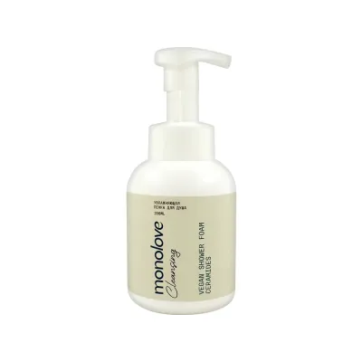 MONOLOVE vegan dush uchun namlantiruvchi ko'pik (seramidlar), 350 ml