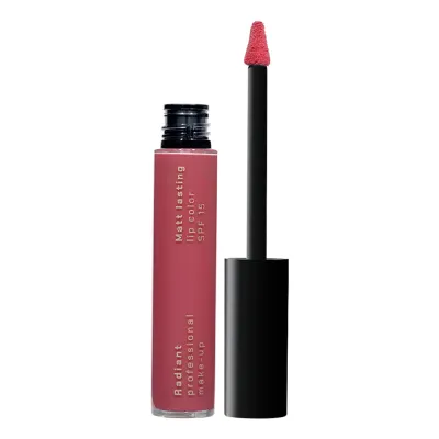RADIANT Matt Lasting LIP Color SPF 15 No 33 Жидкая стойкая матовая помада для губ Matt Lasting Lip Color SPF 15, тон 33 изысканная слива