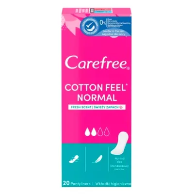 Carefree® Cotton Feel Normal салфетки 20 шт