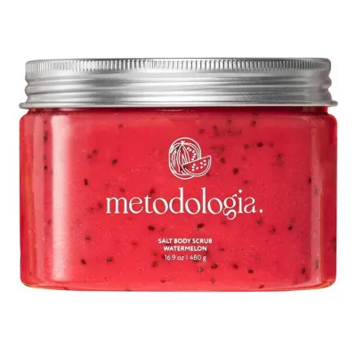 Cosmetology Скраб-детокс для тела соляной Арбуз Body scrub watermelonс 480гр Metodologia