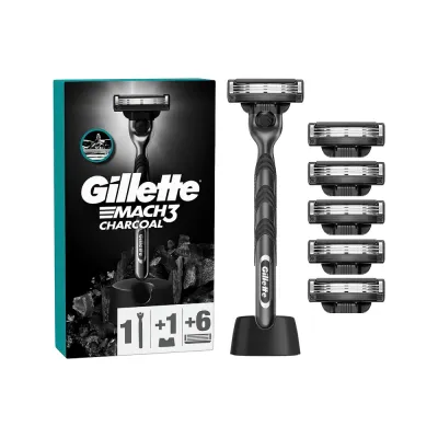 MACH3 Gillette Charcoal с 6 кассетами