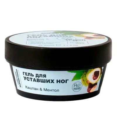 Cafe MIMI Гель для уставших ног Каштан & Ментол, 50 мл
