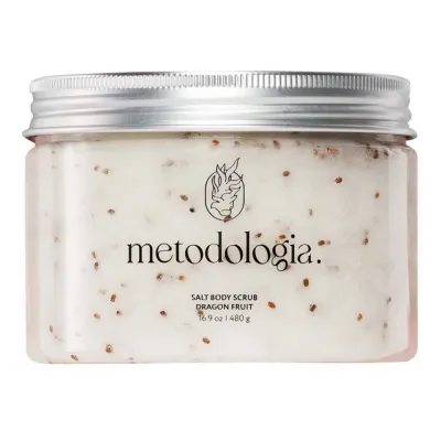 Cosmetology Скраб для тела соляной Драгон фрукт Body scrub dragon fruit 480гр Metodologia
