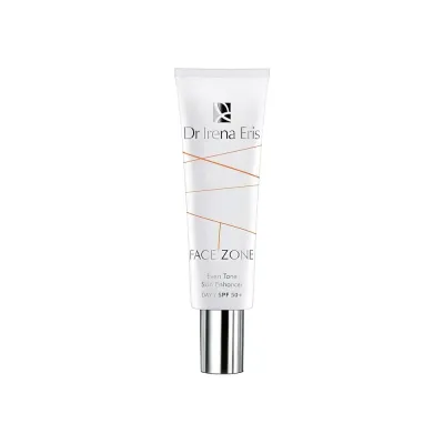 Dr Irena Eris KREM NA DZIEŃ FACE ZONE PL/EXP FACE ZONE EVEN TONE SKIN ENHANCER SPF50+ PL/EXP Tusni tekislovchi kunduzgi krem SPF50