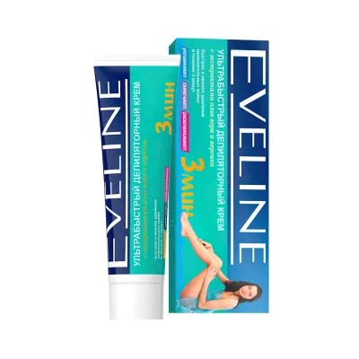 Ultra-fast depilatory cream with extracts of aloe vera and peach 3 min, 100ml
