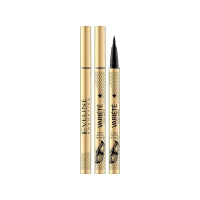 Водостойкая подводка-фломастер. суперстойкая формула 24ч - Ultra Black Eyeliner Variete
