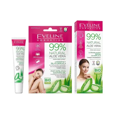 Ultra-delicate facial and chin depilation kit 99% natural aloe vera