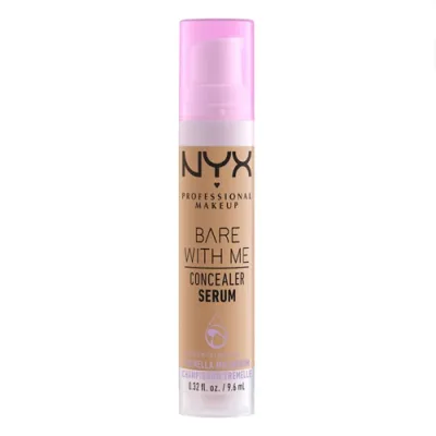 NYX Professional Makeup, Ухаживающая сыворотка-консилер для лица и тела Bare With ME, оттенок 07, MEDIUM, 9.6 мл